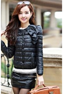 欧谷2013新款女冬装 休闲百搭时尚长袖羽绒棉短款棉衣棉服外套
